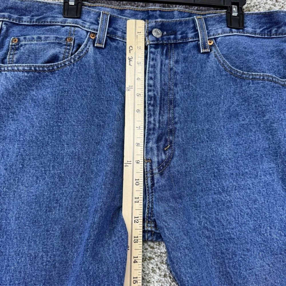 Levi's Jeans Men's 38x30 Blue Denim Pants Medium Wash 505‎ Straight 100% Cotton
